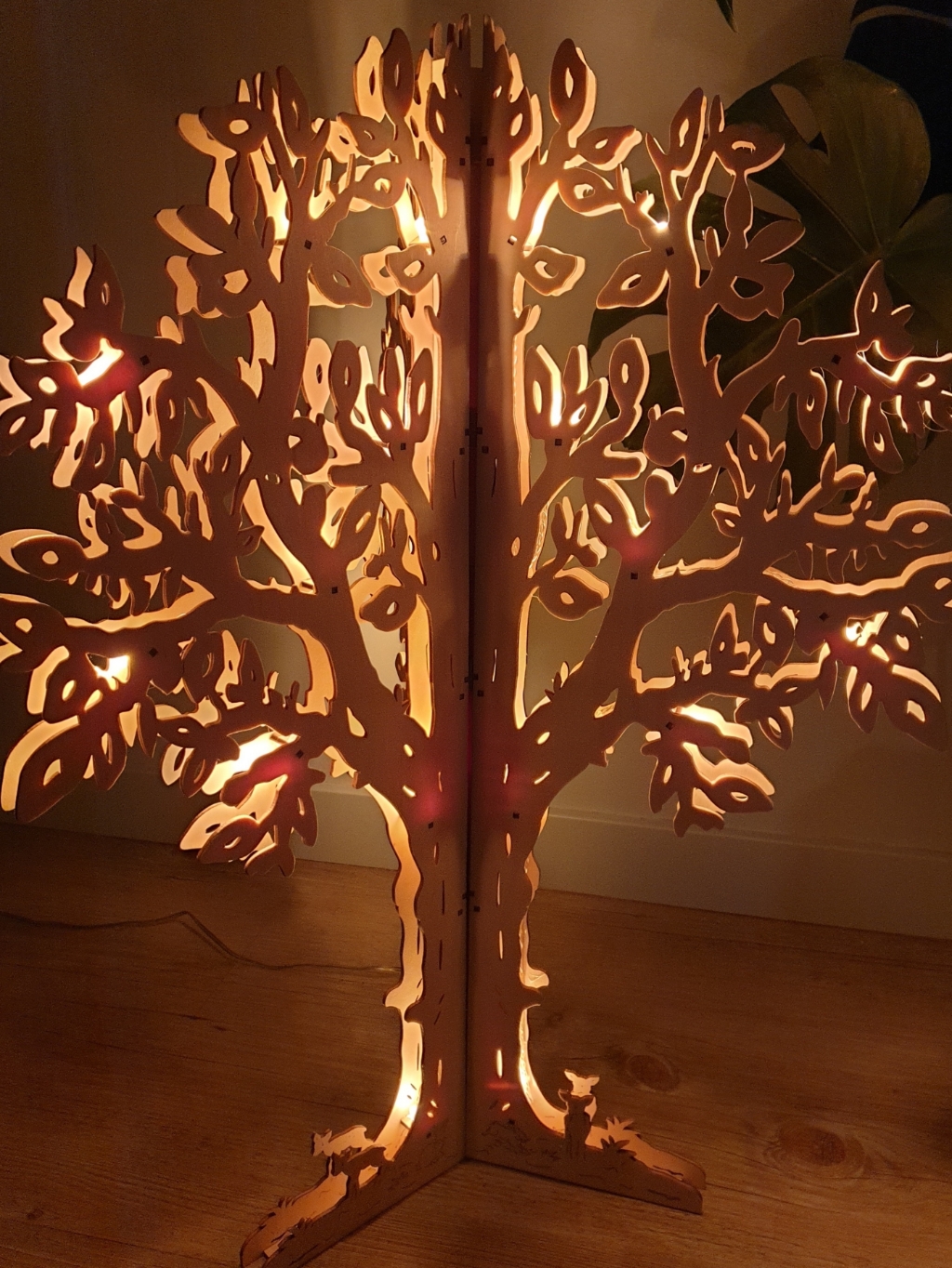 FSC-houten alternatief voor kerstboom.