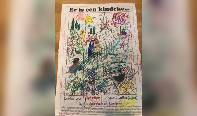 Lahja Gerhardt - 2 jaar heeft deze kleurplaat voor iedereen gemaakt, want “iedereen is lief”. Fijne feestdagen!
