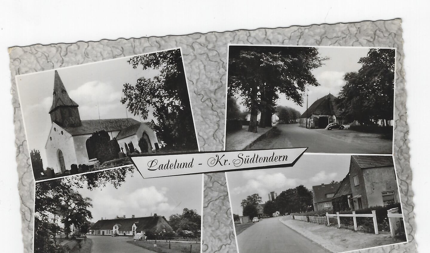 Het dorpje Ladelund (ansicht).