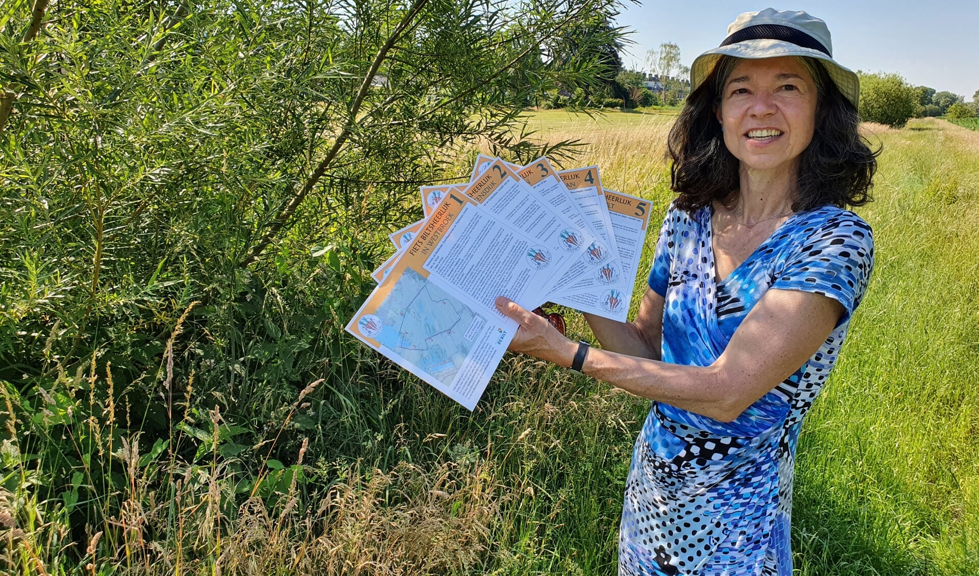 Joanne Ronhaar hoopt dat veel fietsers weer hun weg weten te vinden door het mooie De Bilt.