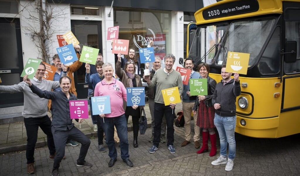De duurzame ontwikkelingsdoelen zijn vastgelegd in 17 Sustainable Development Goals om van de wereld een betere plek te maken in 2030. SDG Nederland toert regelmatig rond om deze doelen breder uit te dragen. (foto Corné Ooms - Creative Commons)