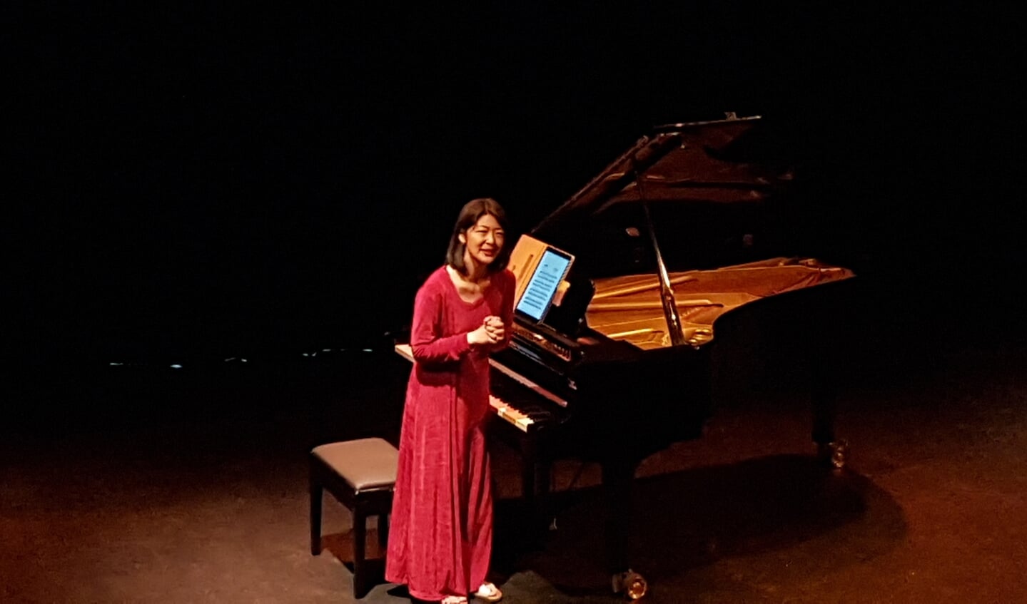 De Japanse pianiste Keiko Shichijo als pleitbezorger van onderdrukte stemmen.