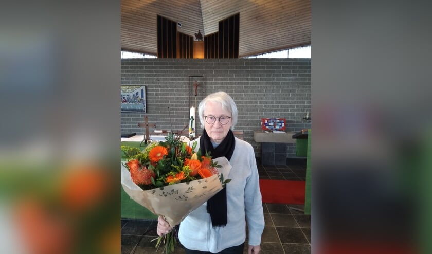 Bloemen voor An Kolfschoten op Valentijnsdag.