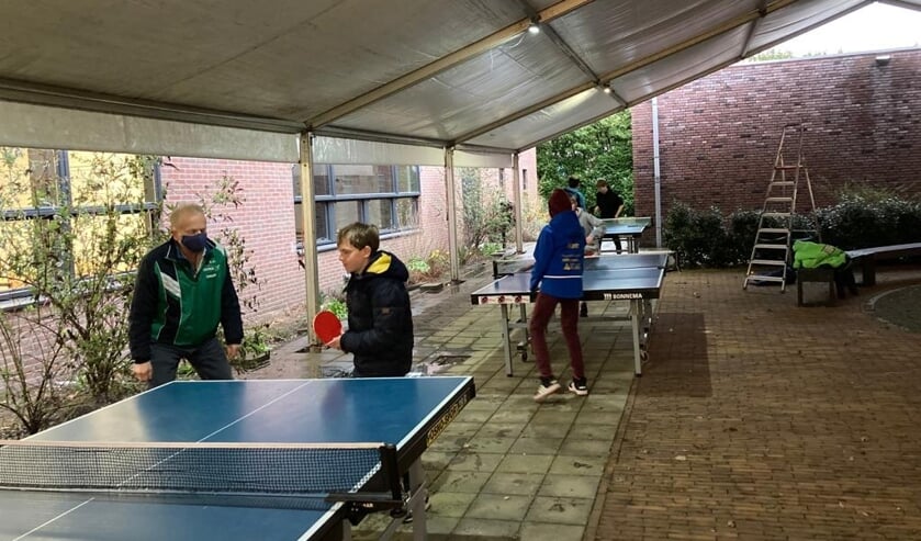 De eerste wintertraining buiten bevalt prima.