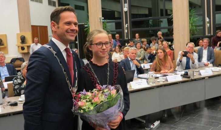 Carmen Braak werd in 2019 als kinderburgemeester geïnstalleerd.