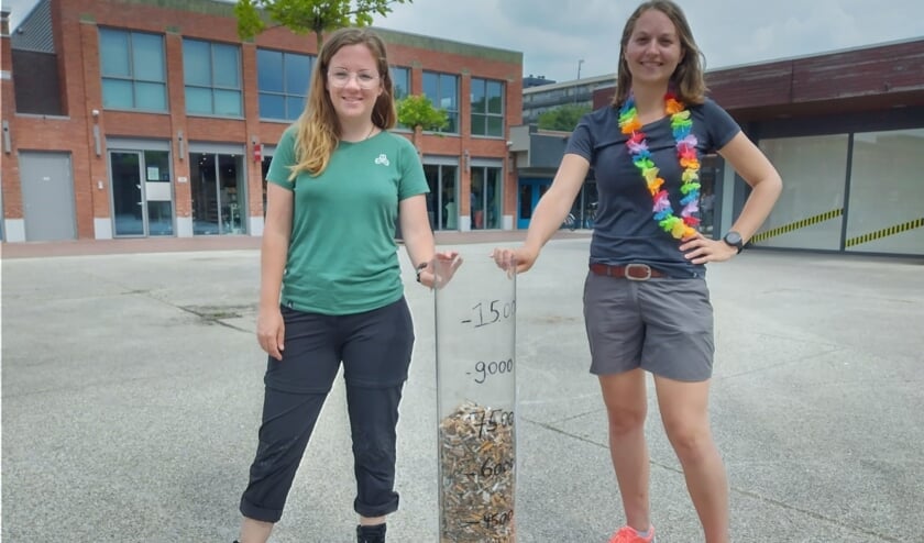 Anke & Maureen van Plog it Up met het eindresultaat.