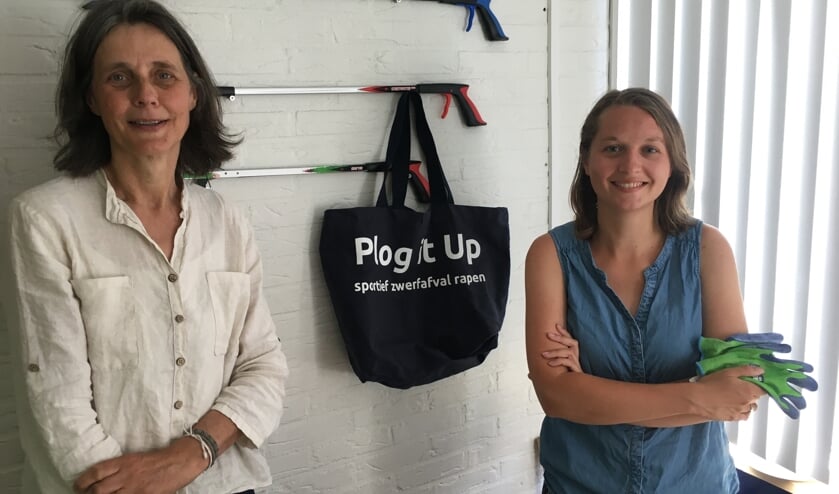 (l) Joanne Penning (Samen voor de Bilt) en Anke Hazeleger (Plog it Up). (foto Eline Buijs)