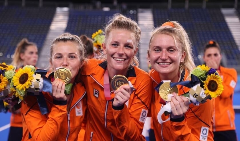 De SCHS dames met hun gouden plak.