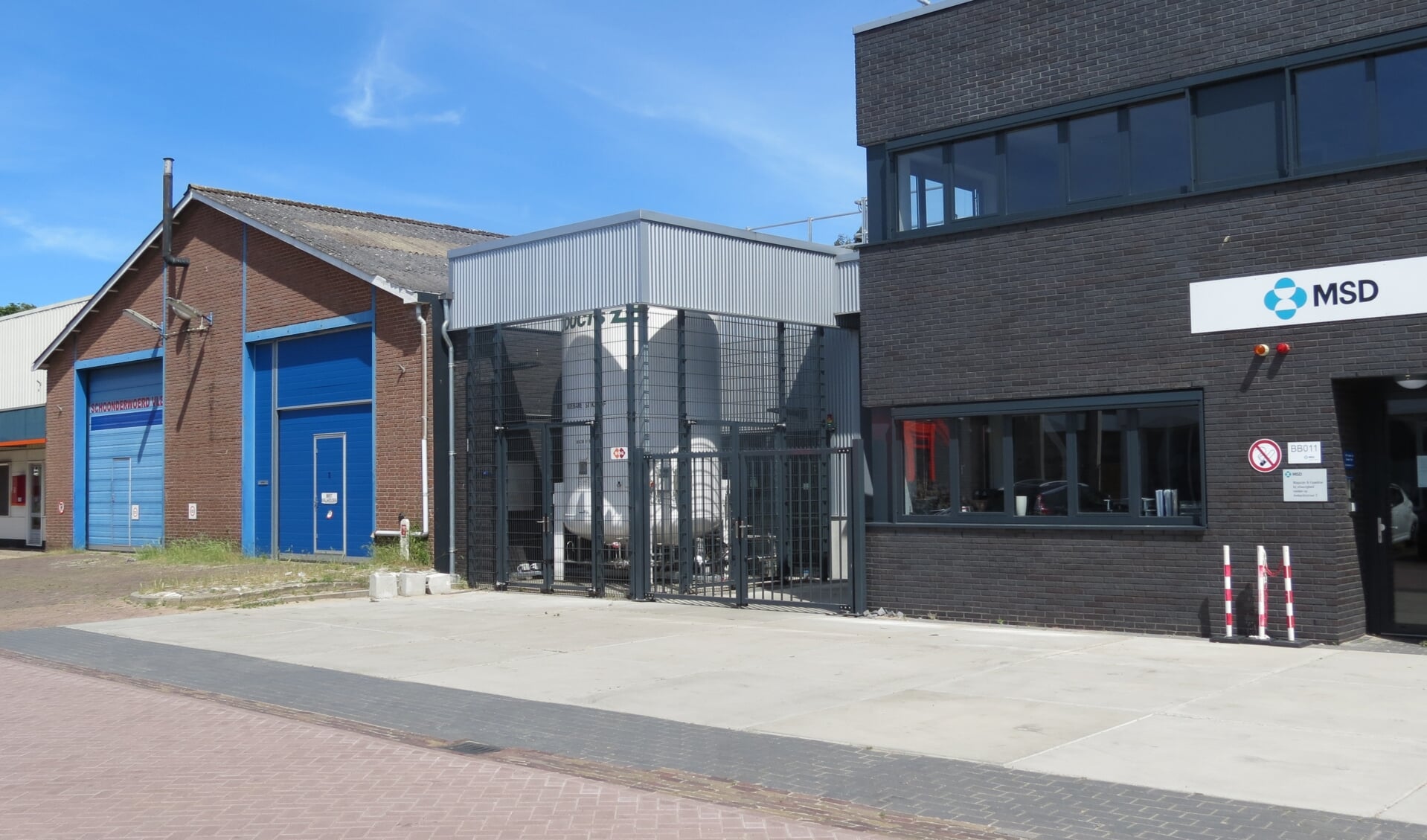 Het bedrijf MSD in de Ambachtstraat in De Bilt zal op termijn moeten verhuizen.