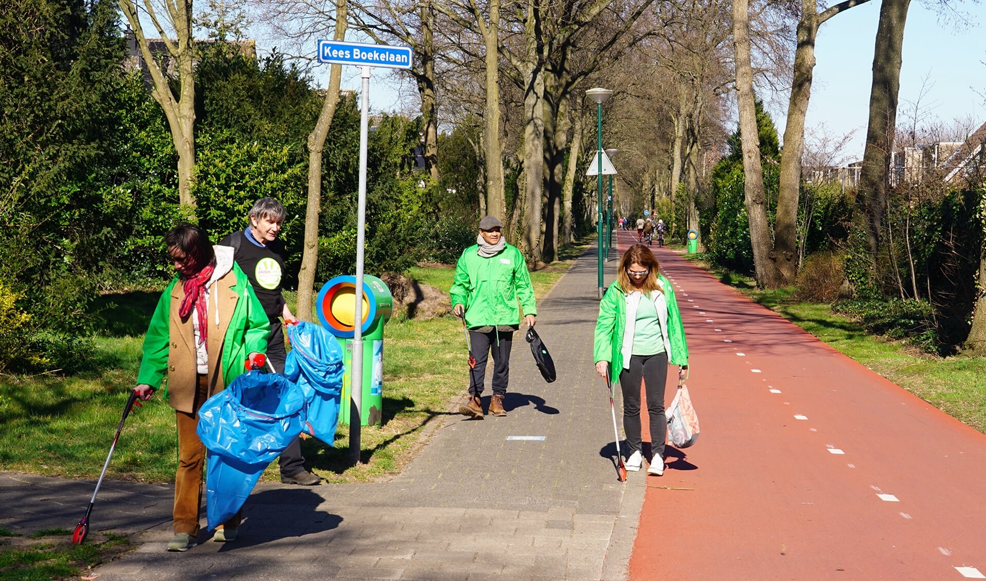 Schoonmaak op de Kees Boeklaan.