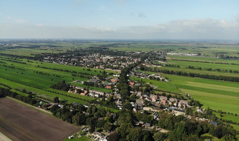 Een vergezicht van oost naar west in Maartensdijk.