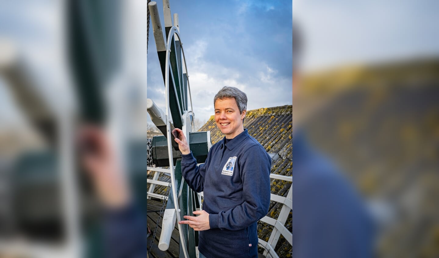 Ingrid Friesema is - samen met Gijs Hasselbach - molenaar van Geesina.