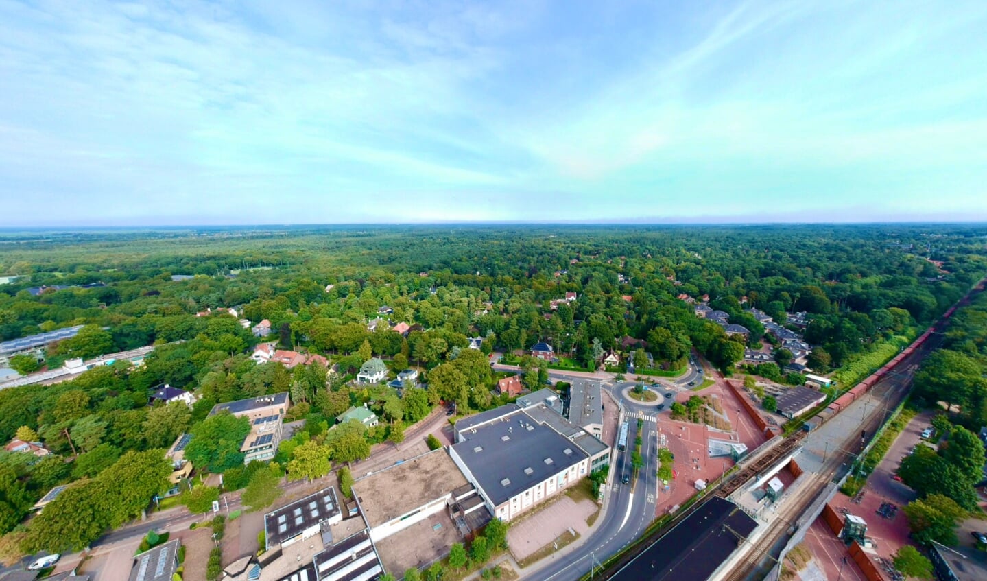 Een drone-foto van Bilthoven-Noord.