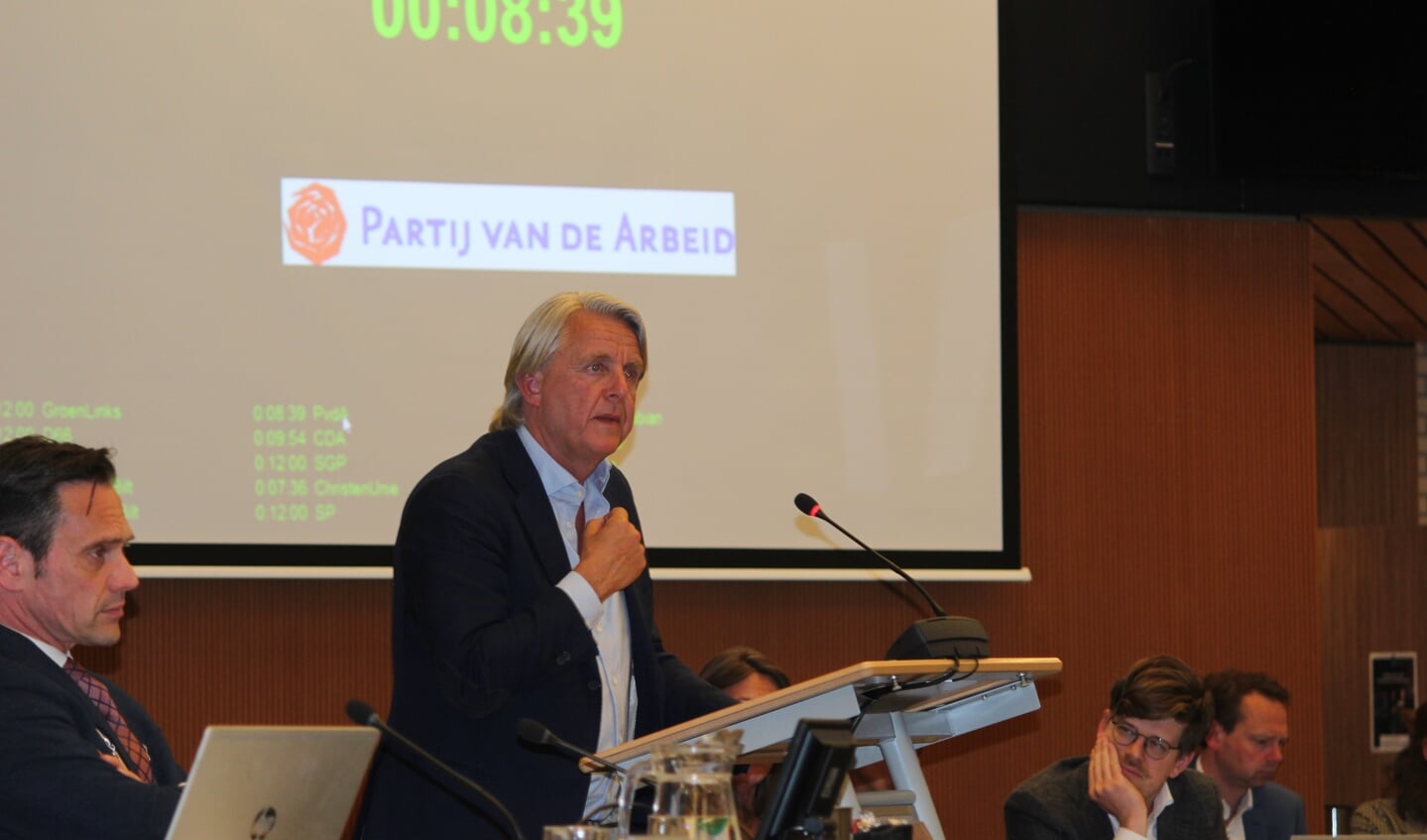 Een van de deelnemers aan het debat: Martijn Lauxterman (PvdA). 