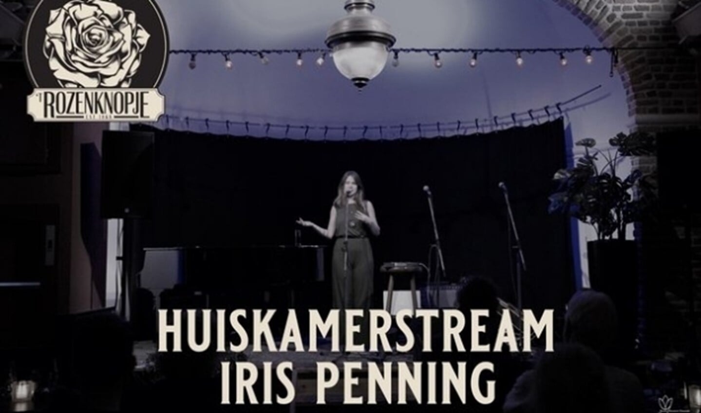Iris Penning treedt op vanuit De Rozenknop.
