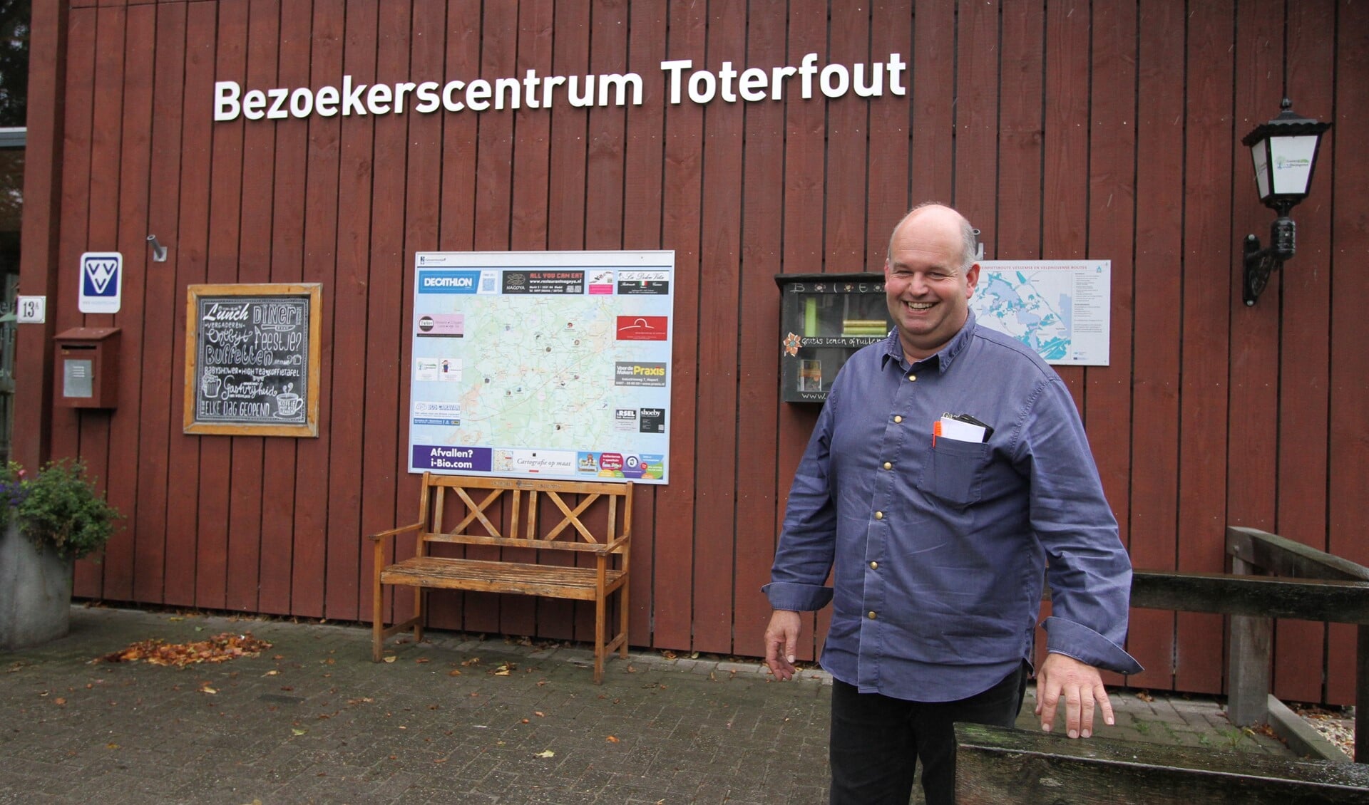 Het idee van een bezoekerscentrum naast de geitenboerderij, komt onder andere van Christ en Marleen Schippers, in 2007. FOTO: Ad Adriaans.