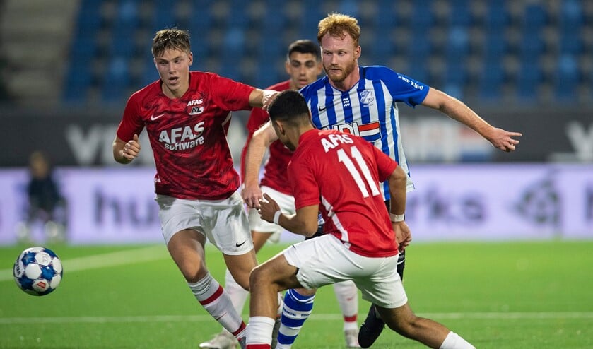 Plaatje van een eerdere ontmoeting tussen FC Eindhoven en Jong AZ.