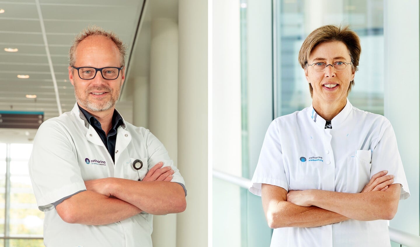 Chirurg prof. dr. Ignace de Hingh en gynaecoloog dr. Dorruy Boll Catharina Ziekenhuis. FOTO: Bas Smits Fotografie.