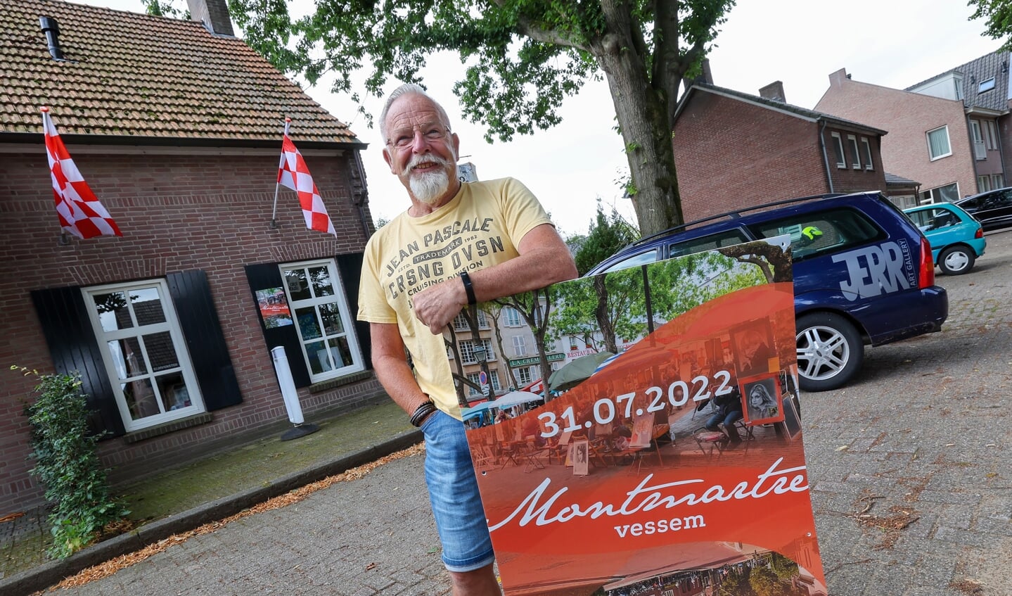 Jerry Voorjans is de draaiende motor achter Montmartre in Vessem. FOTO: Bert Jansen.