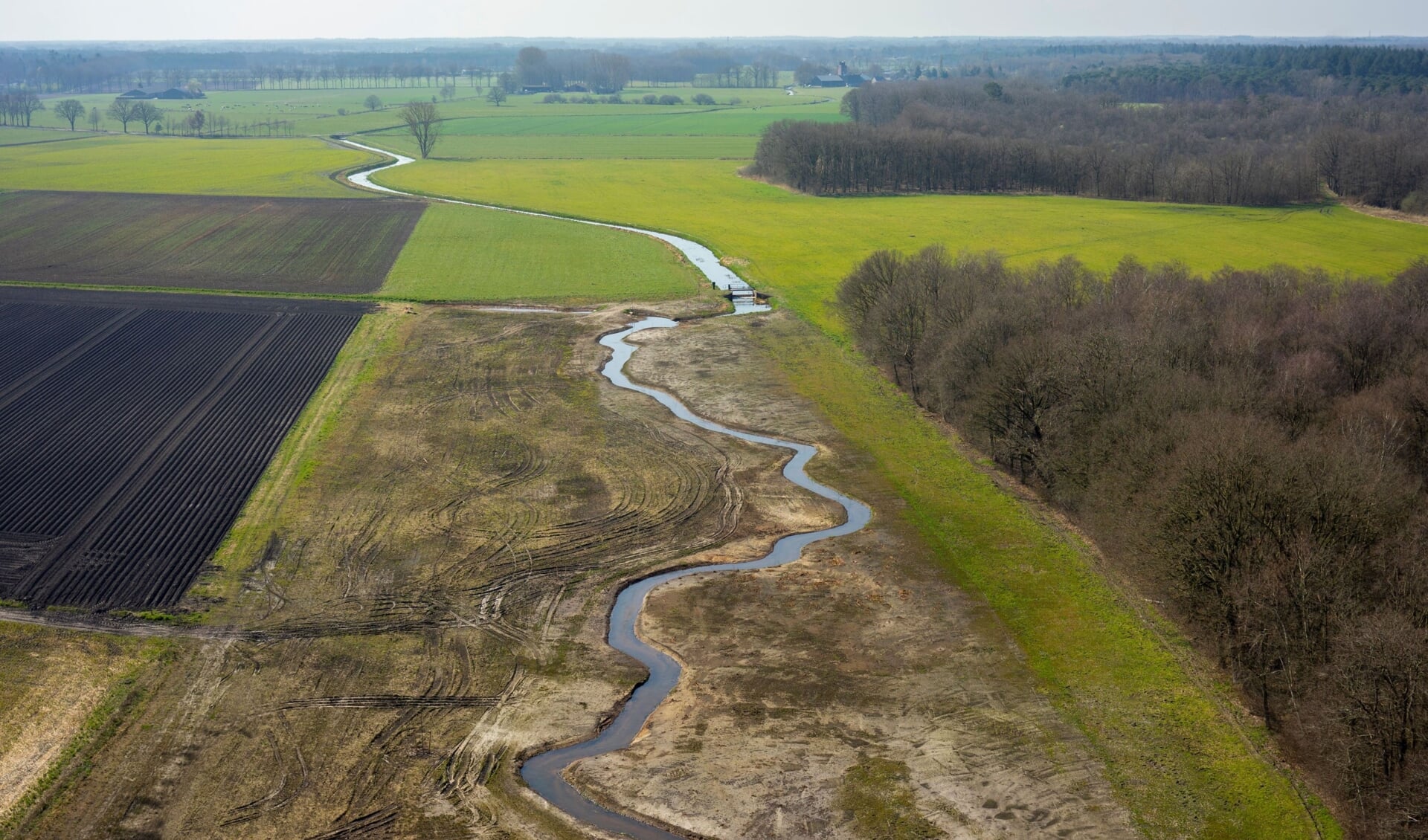 Luchtfoto van De Run. FOTO: Waterschap De Dommel.