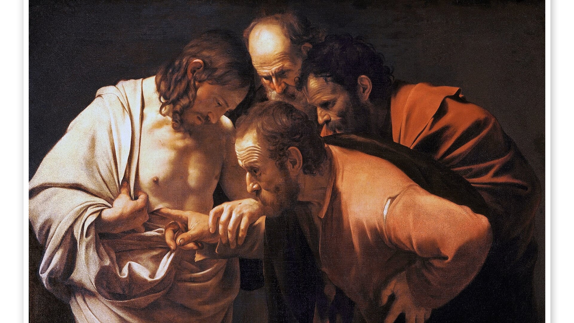 De ongelovige Thomas - (Michelangelo Merisi da) Caravaggio.