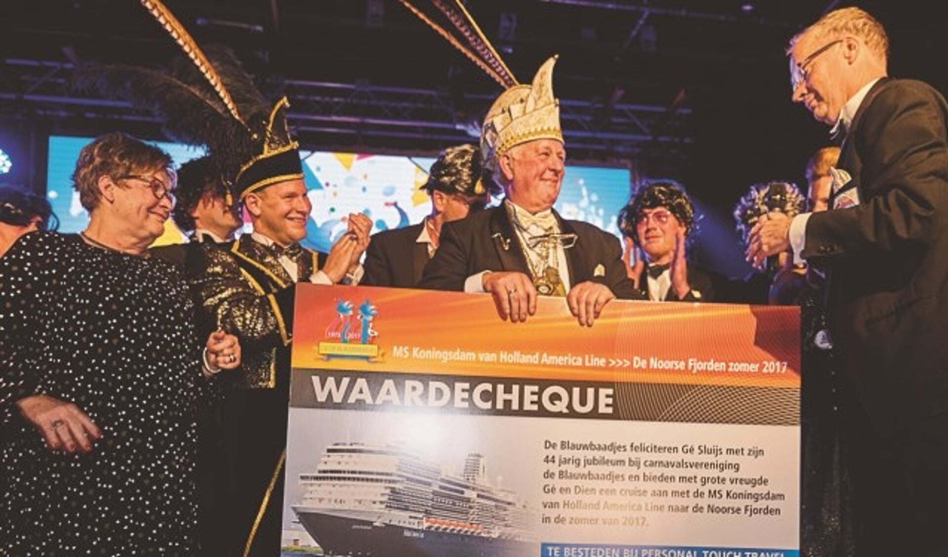 Gé Sluijs neemt na 44 jaar afscheid als voorzitter van De Blauwbaadjes. (Foto: PR)