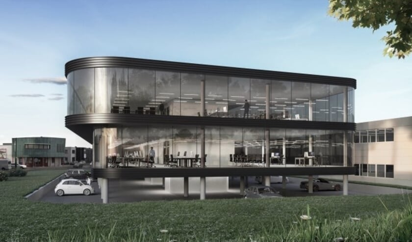 Transparant en duurzaam zijn de kenmerken van De Curve dat in de zomer van 2017 wordt opgeleverd. (Artist impression EVA Architecten)