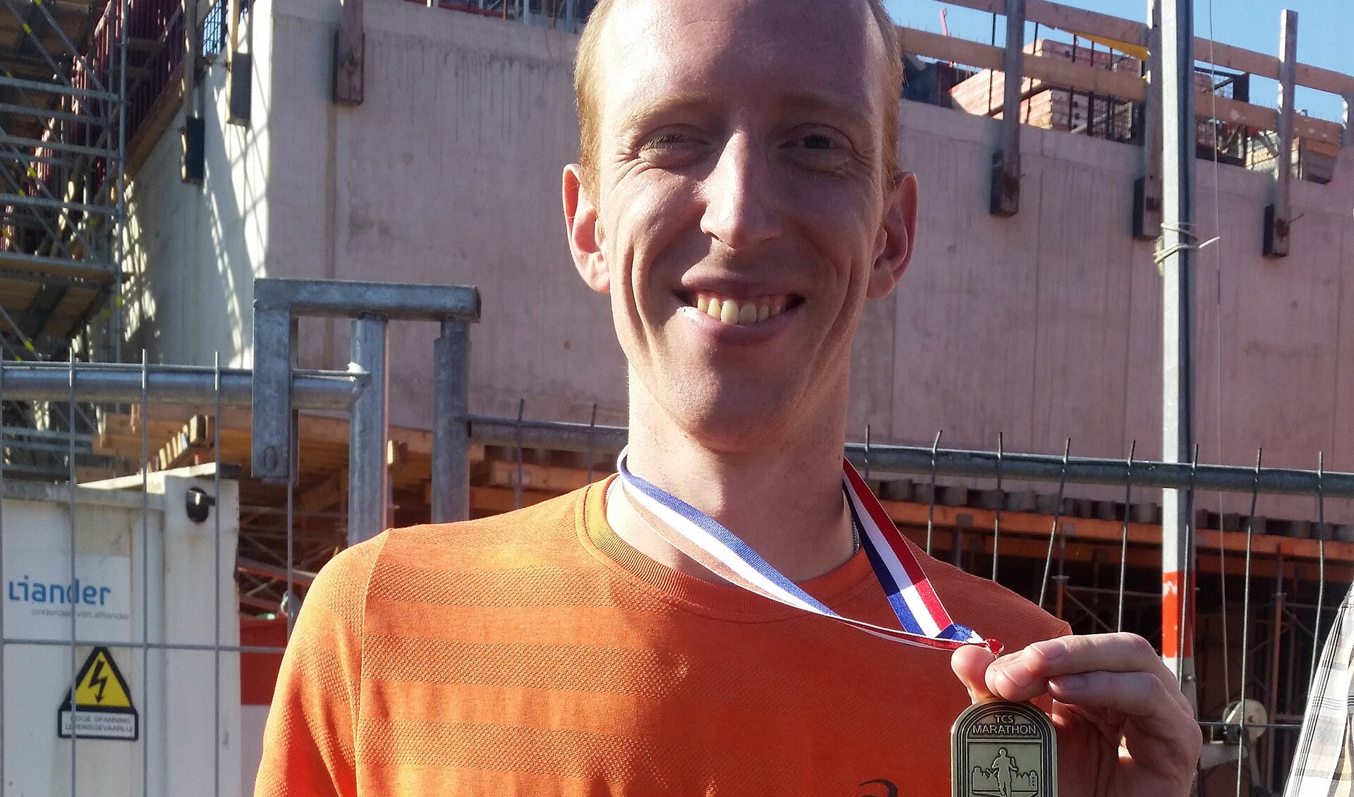 • Rosco Voorrips voltooide zijn eerste marathon.