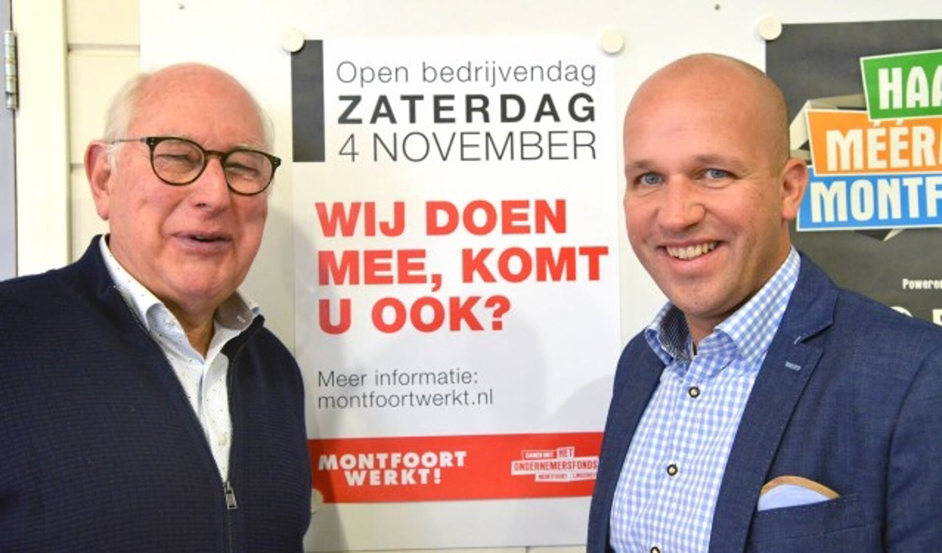 Kees Birkhoff en Gerwin van Jaarsveld nemen komende zaterdag ook deel aan de Open Bedrijvendag. Op het IJsselveld, Krekenburg en Heeswijk in Montfoort hebben in totaal achttien bedrijven hun deuren geopend. (Foto: Paul van den Dungen)