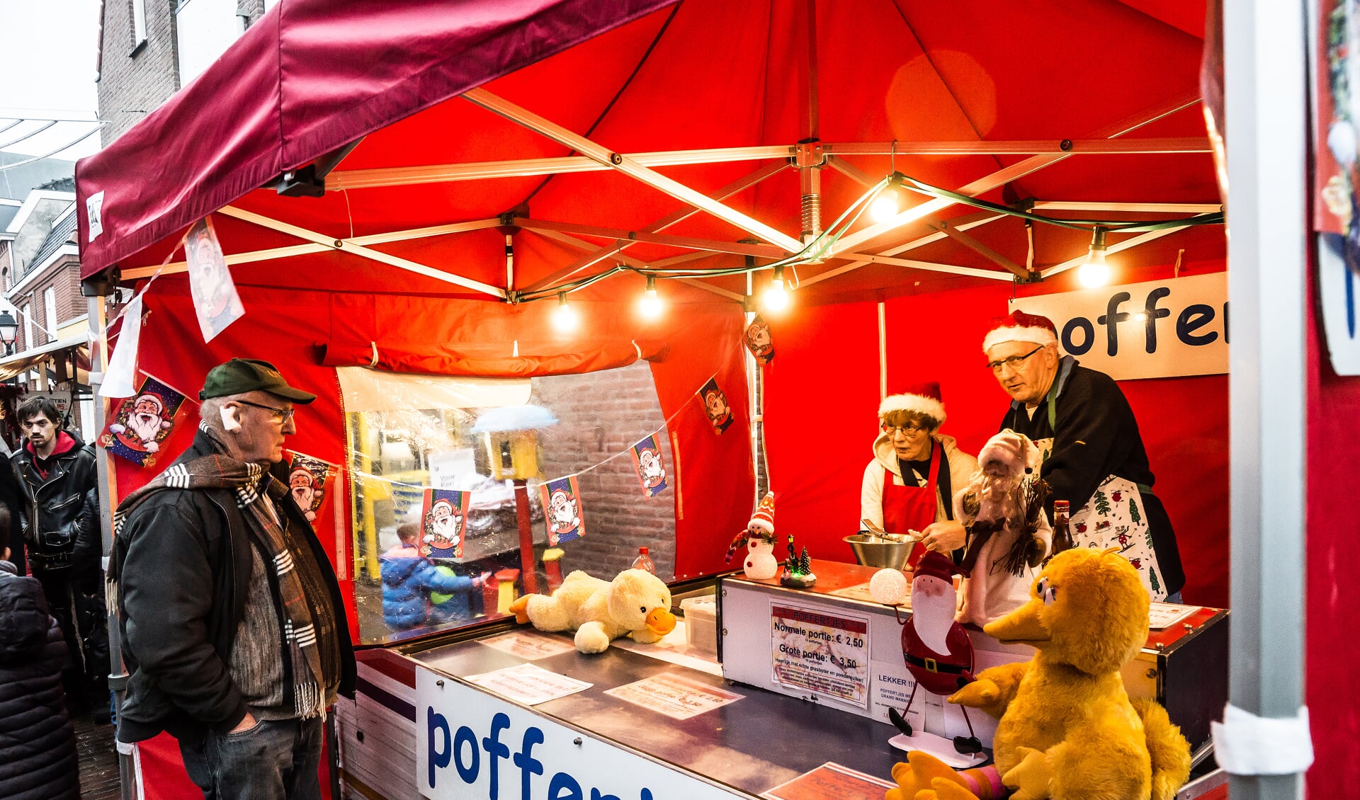 • De kerstmarkt vorig jaar. 