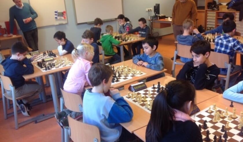 Volle concentratie aan het bord.