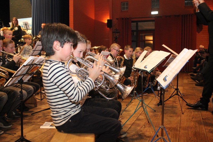 • Het project Blazersbende werd vrijdagavond afgesloten in dorpshuis De Poort.