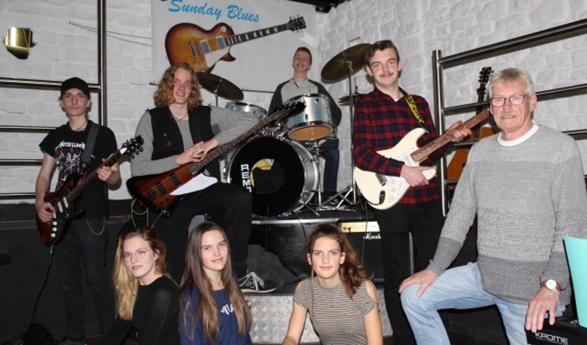 Koos Blijleven is trots op 'zijn' Junior Sunday Blues Band. 