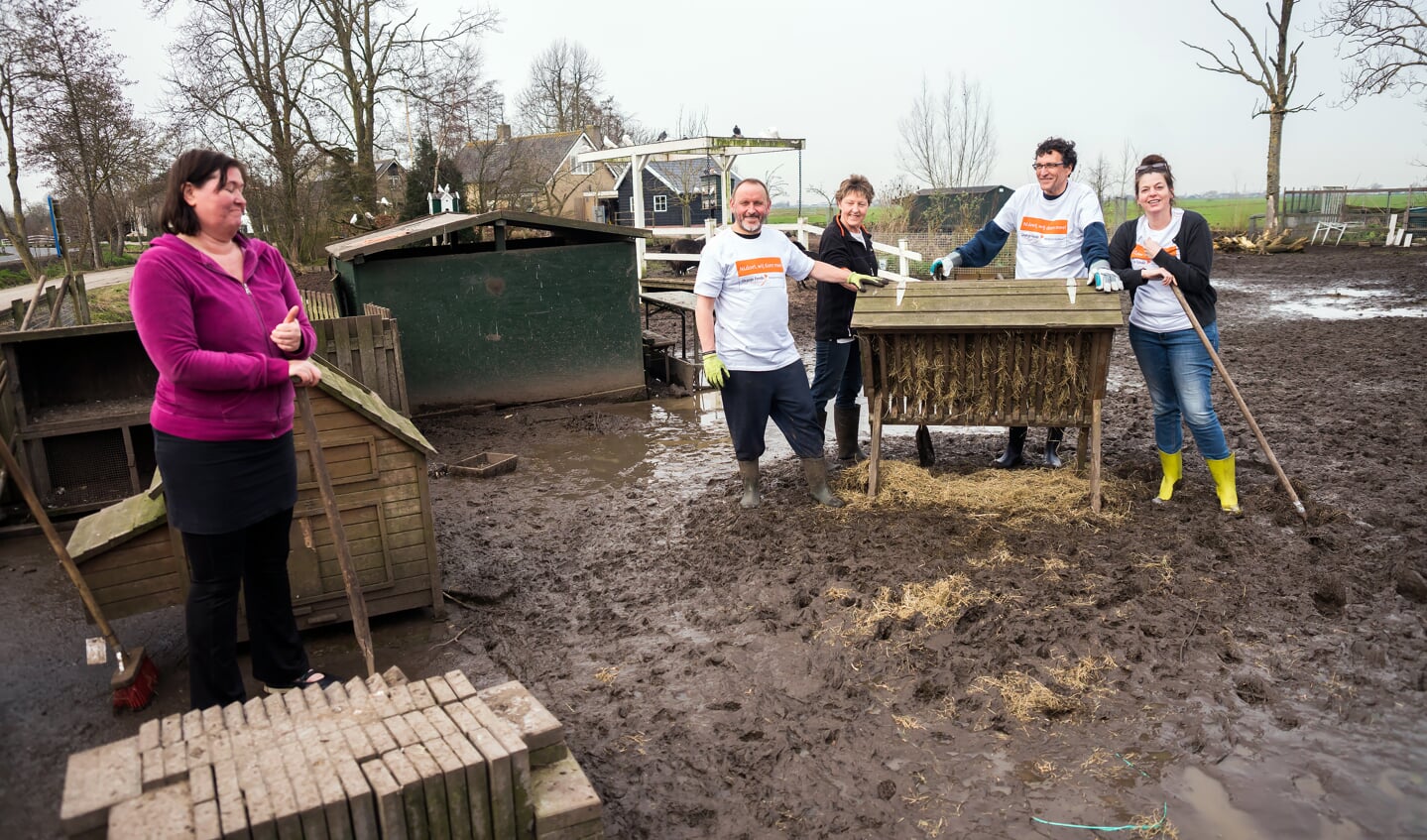 • Bij stichting Het Landje in Ottoland