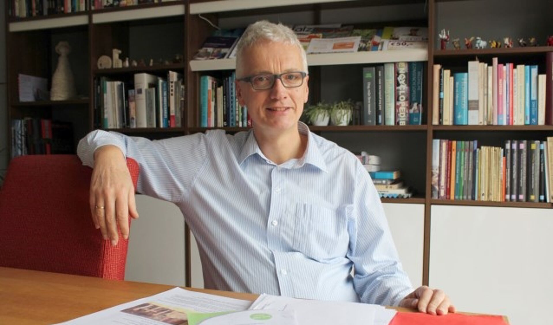 Ernst Jan de Vries is coördinator van de Duurzaamheidskring en de spin in het web. 
