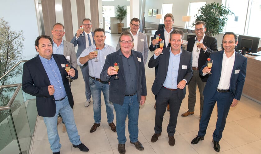 • De ondernemers die onlangs bij elkaar kwamen voor de bijeenkomst over circulaire economie.