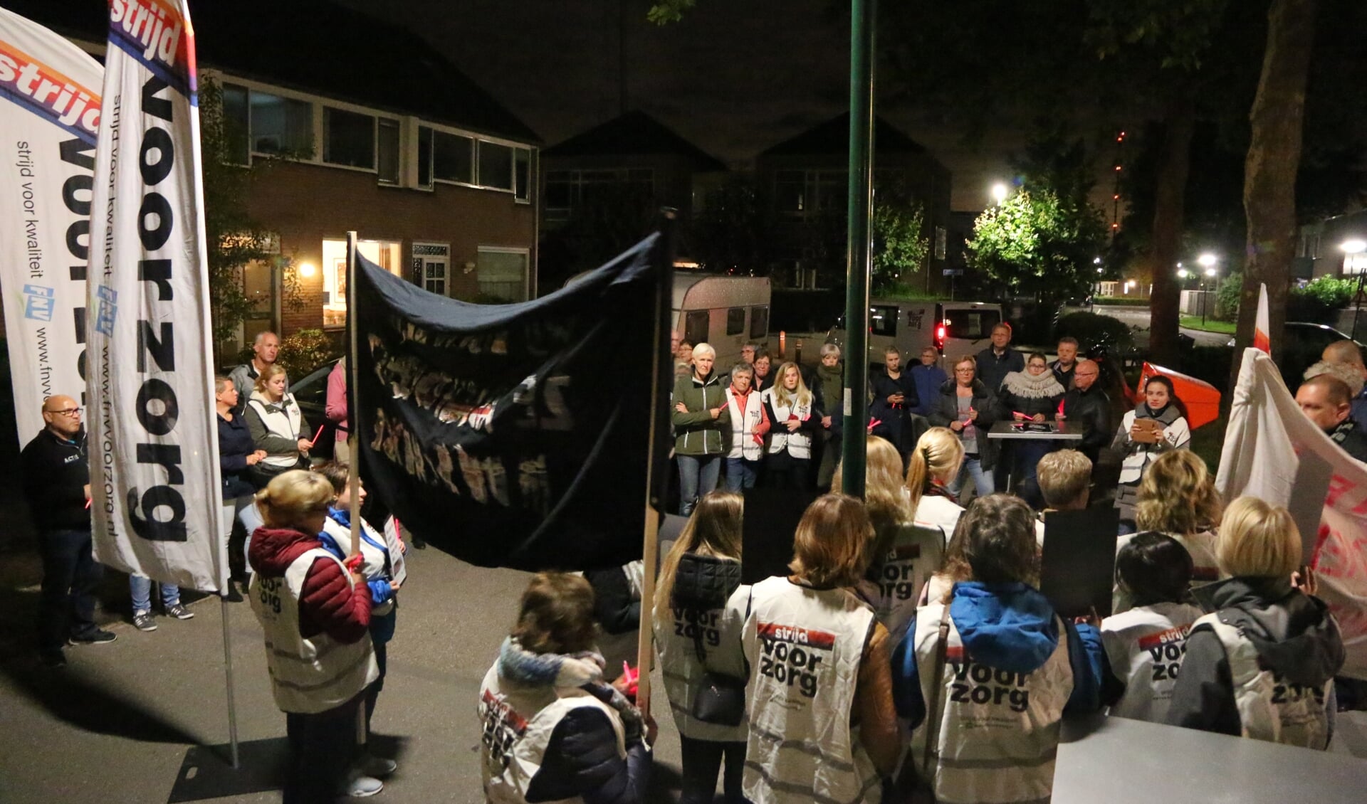 • Medewerkers houden een nachtelijke actie bij De Schutse.