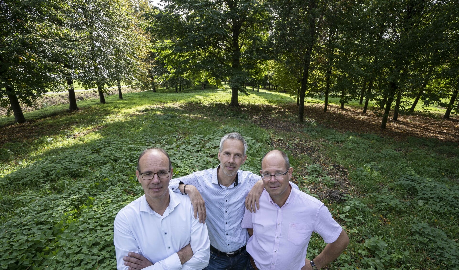 Vlnr: Martin, Gerard en Pieter-Jan de Winter.