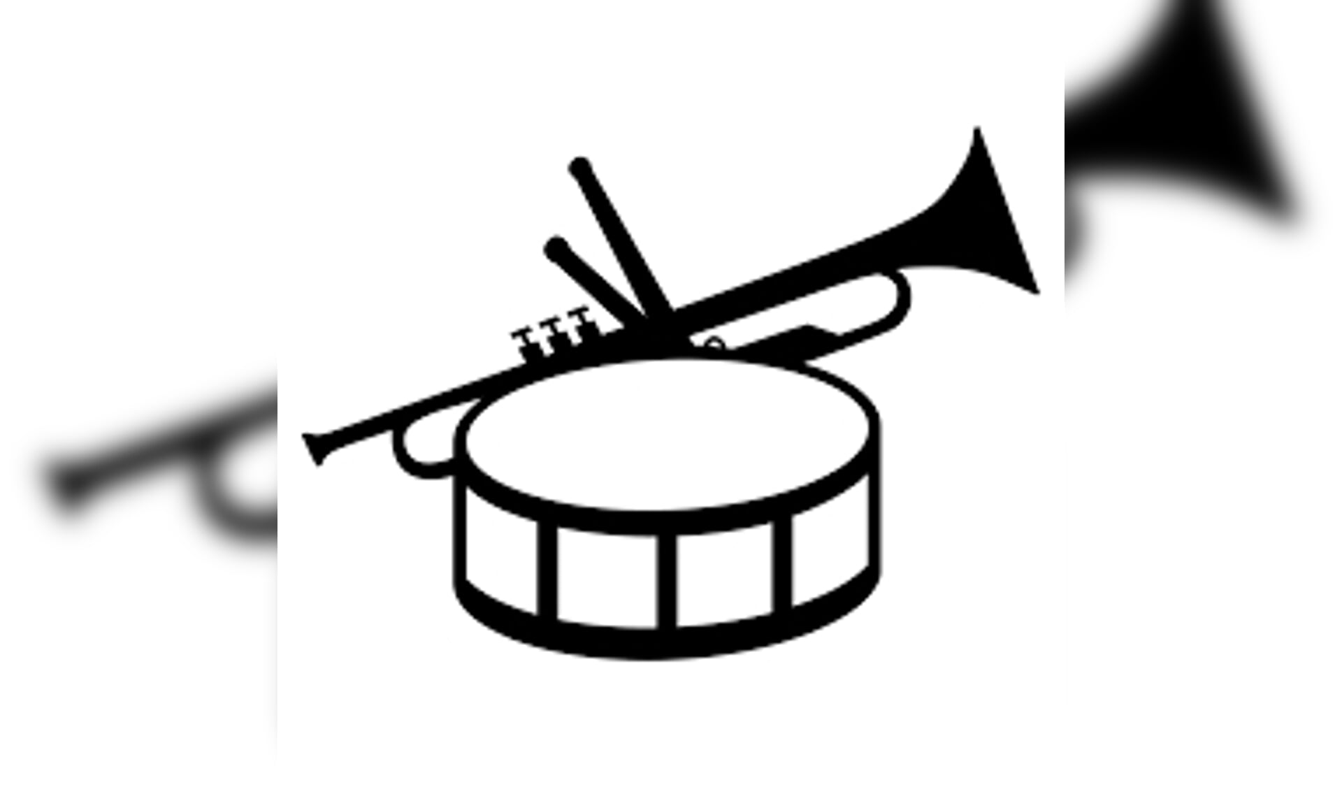 • Logo van muziekvereniging Excelsior Bergambacht.