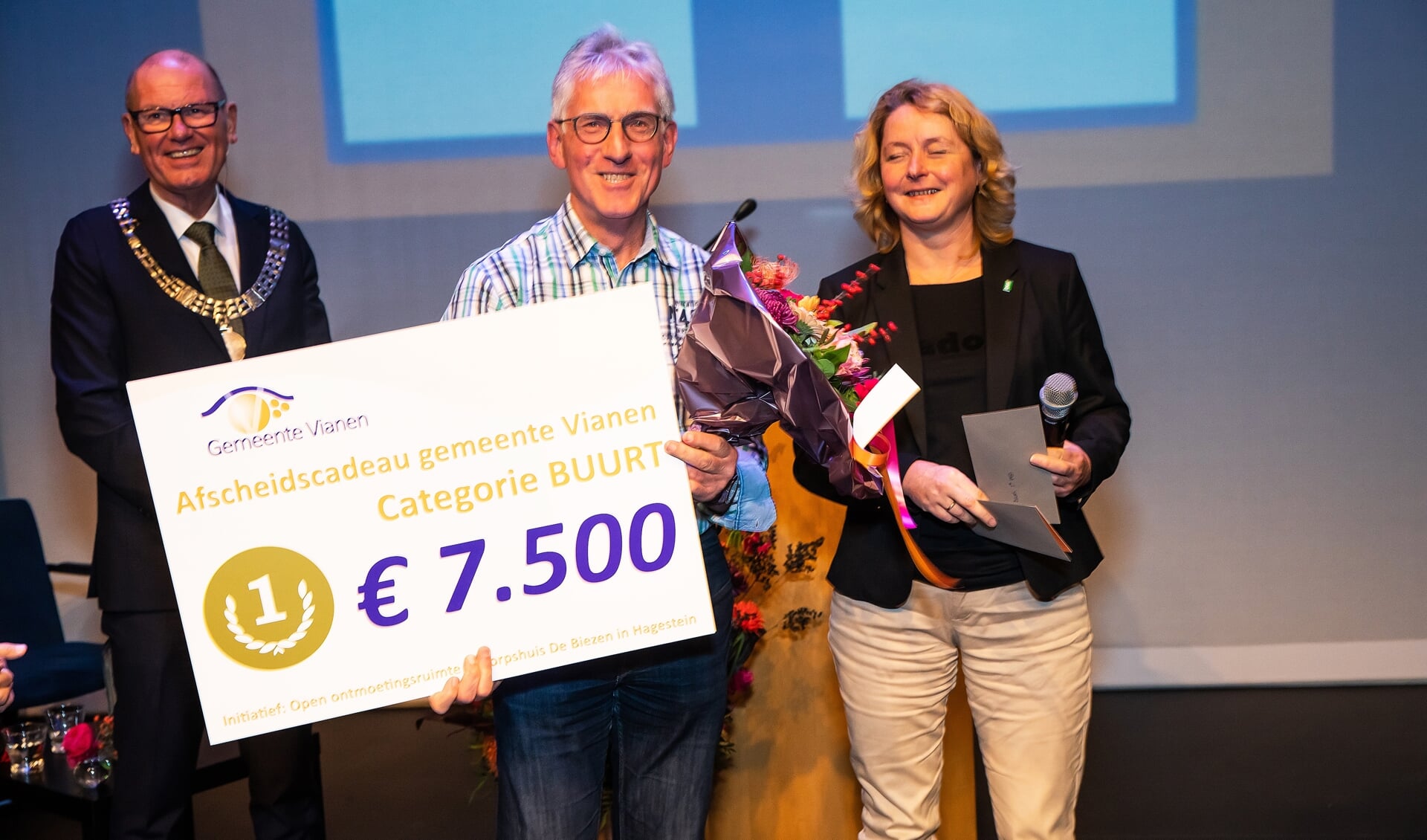 • Cees Hazekamp van stichting Hagestein Vitaal won de prijs in de categorie buurt. 
