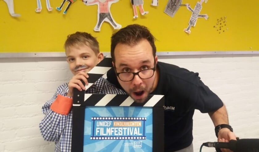 Filmcoach Jeroen tijdens de opnames