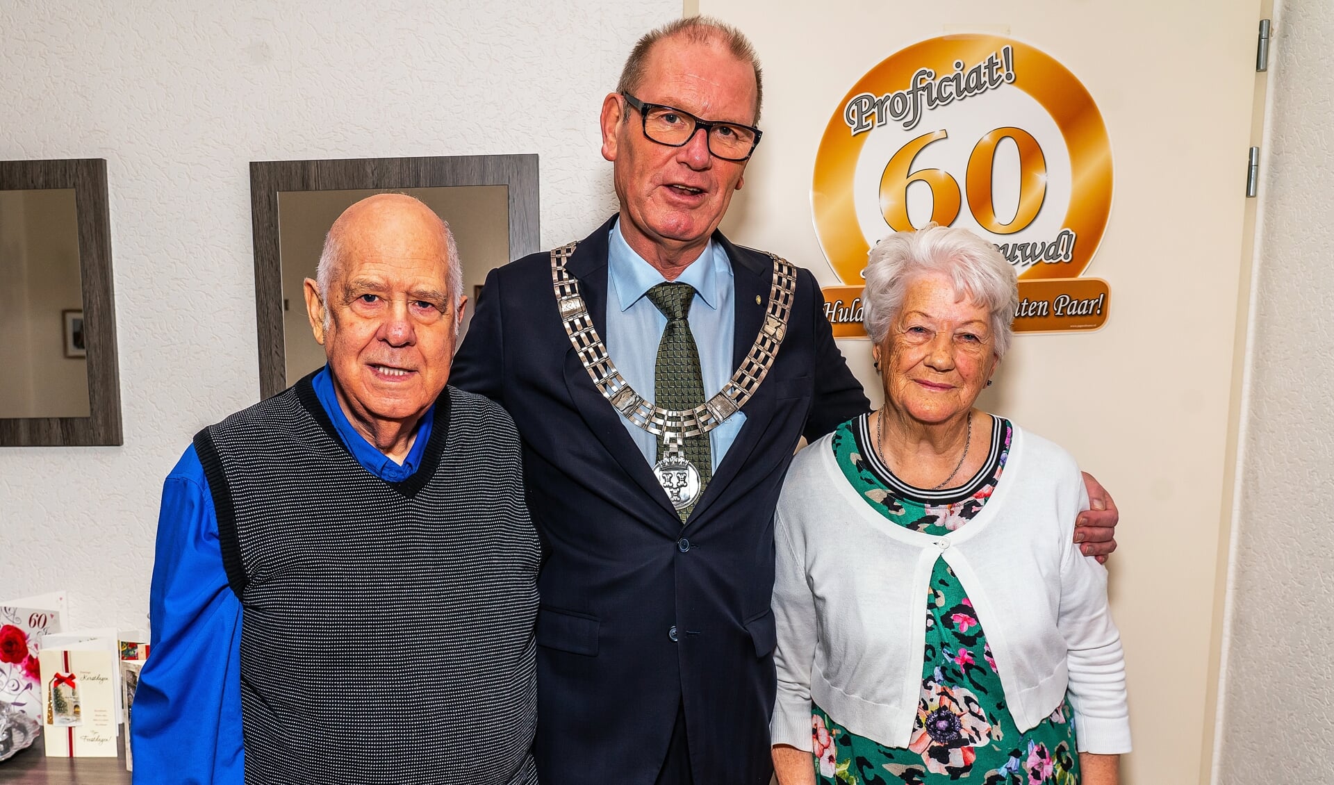 Echtpaar Middelkoop-Stap 60 jaar getrouwd