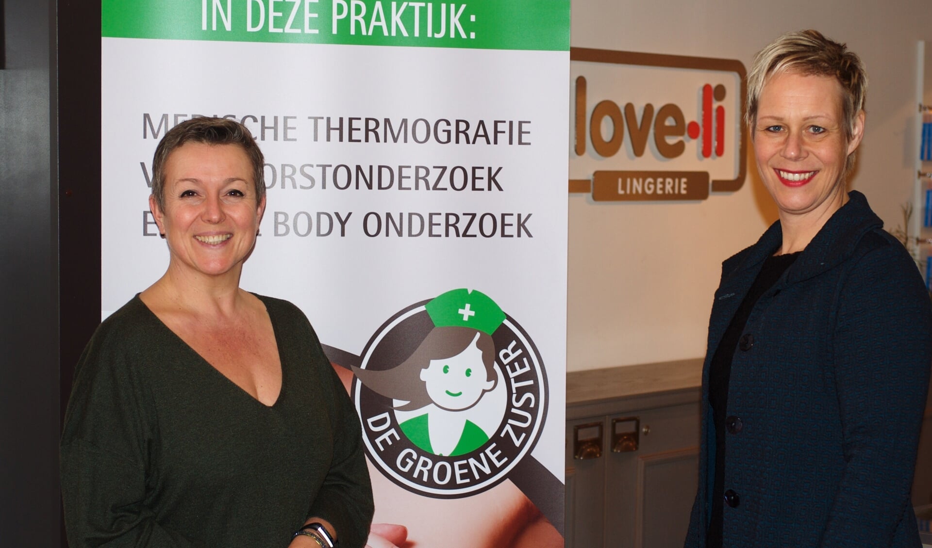 • Marielle van Tienen (links) en Ingrid Wunnekink.