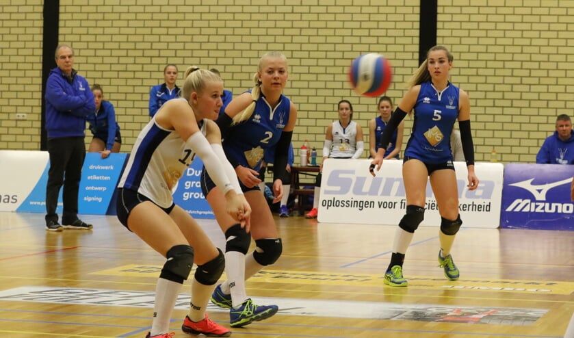 Opperste concentratie bij libero Britt den Haan.