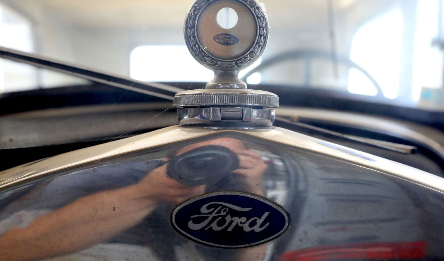 Detailfoto van de Ford.