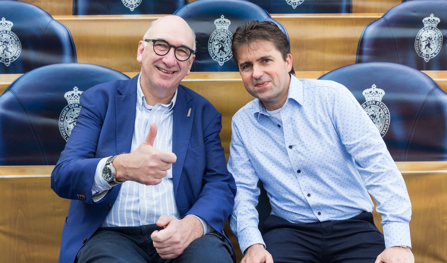 • Gerard van den Anker (rechts) stond vorig jaar net als oud-burgemeester Albert van den Bosch van Zaltbommel op de kandidatenlijst voor de Tweede Kamerverkiezingen.