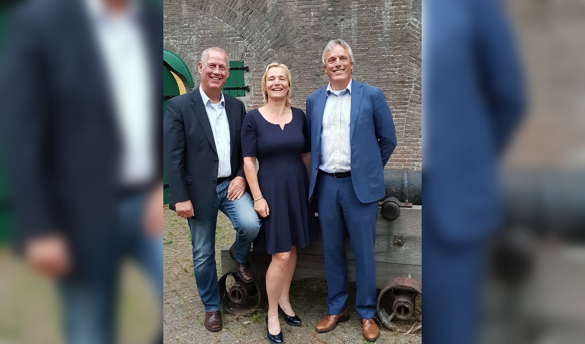 • De top-3 van de VVD, v.l.n.r. André van der Leest, Hanneke van der Leun en Huib Zevenhuizen