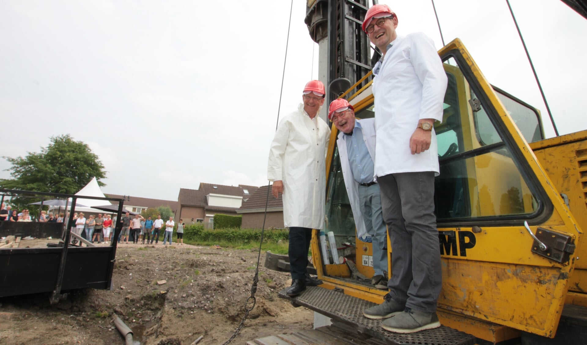 V.l.n.r.: Mart van Kats, Dick Nederend en Jan Lindsen van Cabauw Samen Sterk. 
