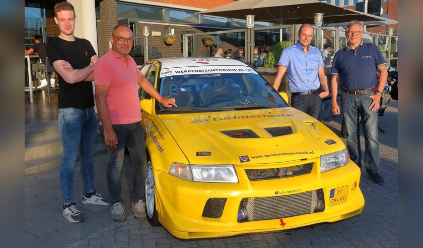 Rally Team Leemans met de Mitsubishi Lancer Evo VI.