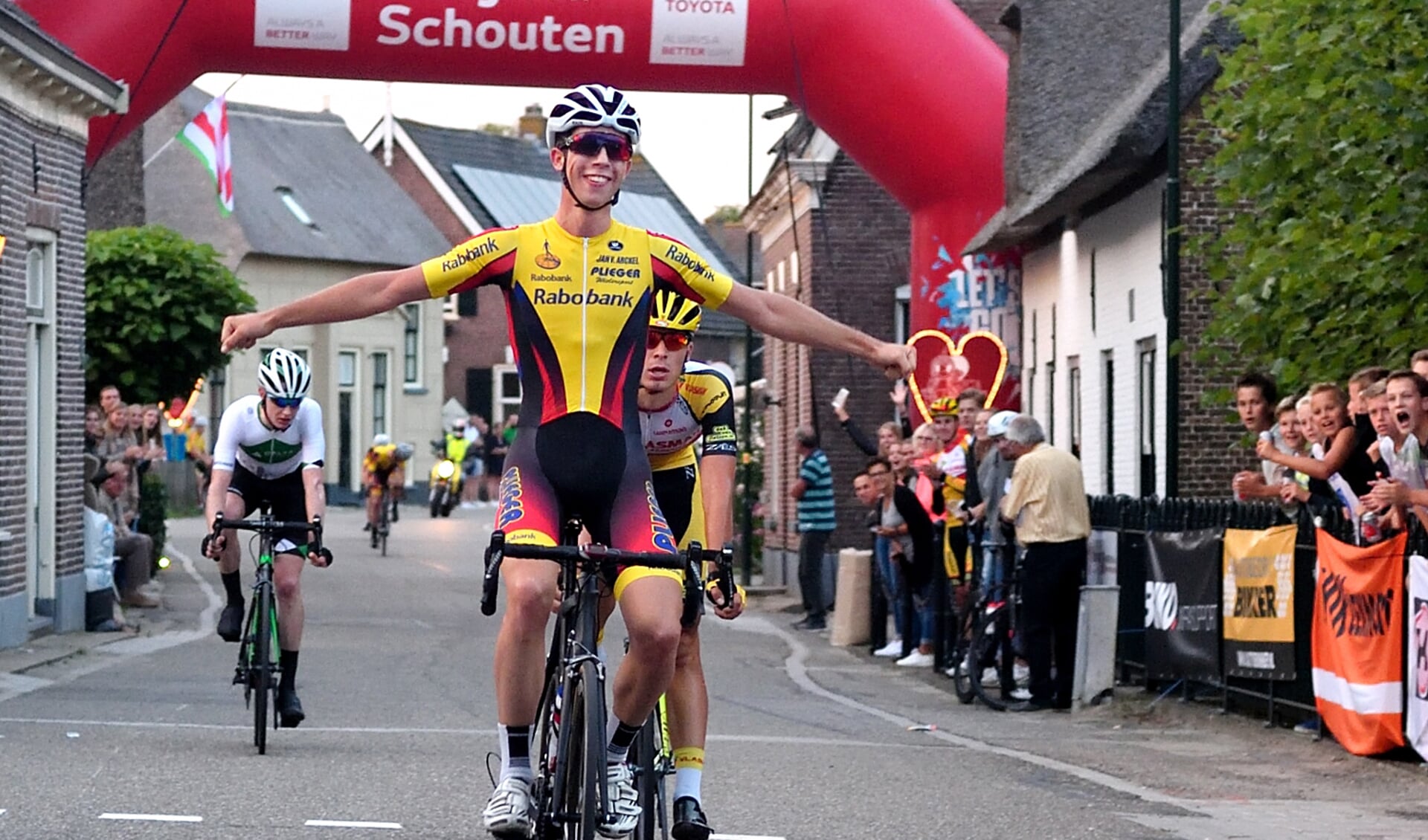 Jarri Stravers uit Groot-Ammers won de Ronde van Noordeloos in 2017.